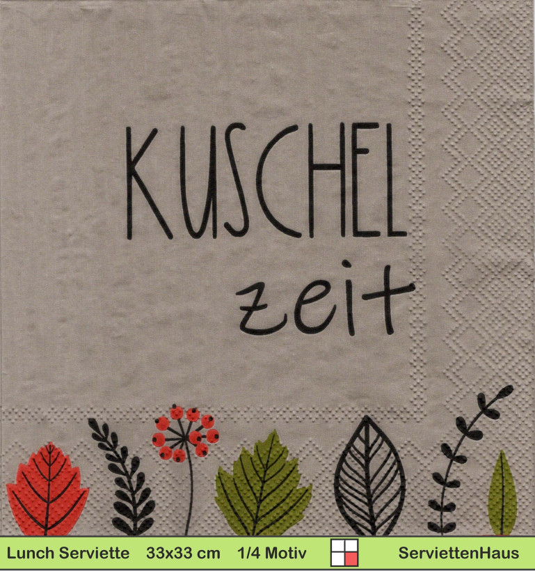 Kuschelzeit  - 1 Paket mit 20 Servietten